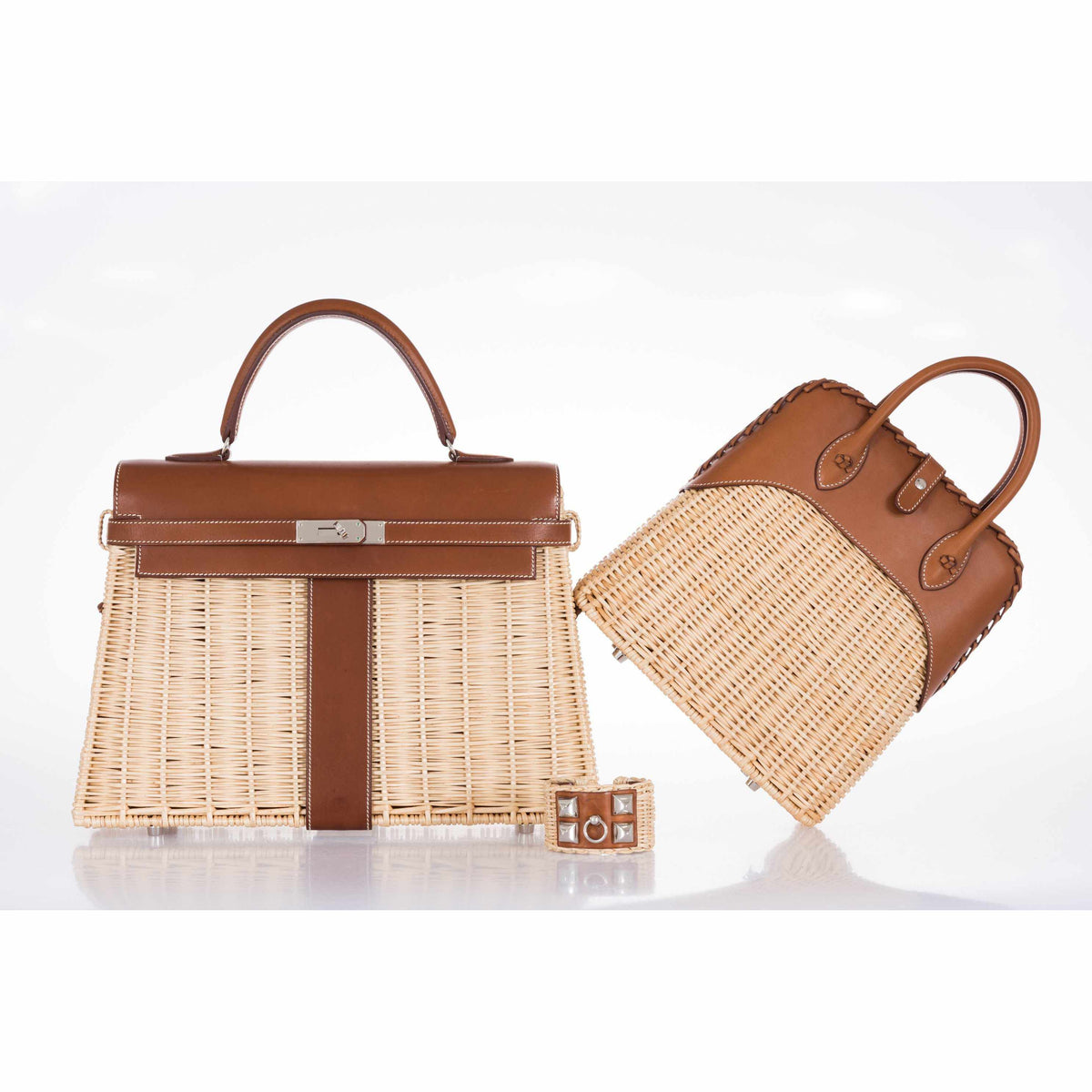 Hermes Bolide 25 Picnic Bag Barenia & Wicker Hermes