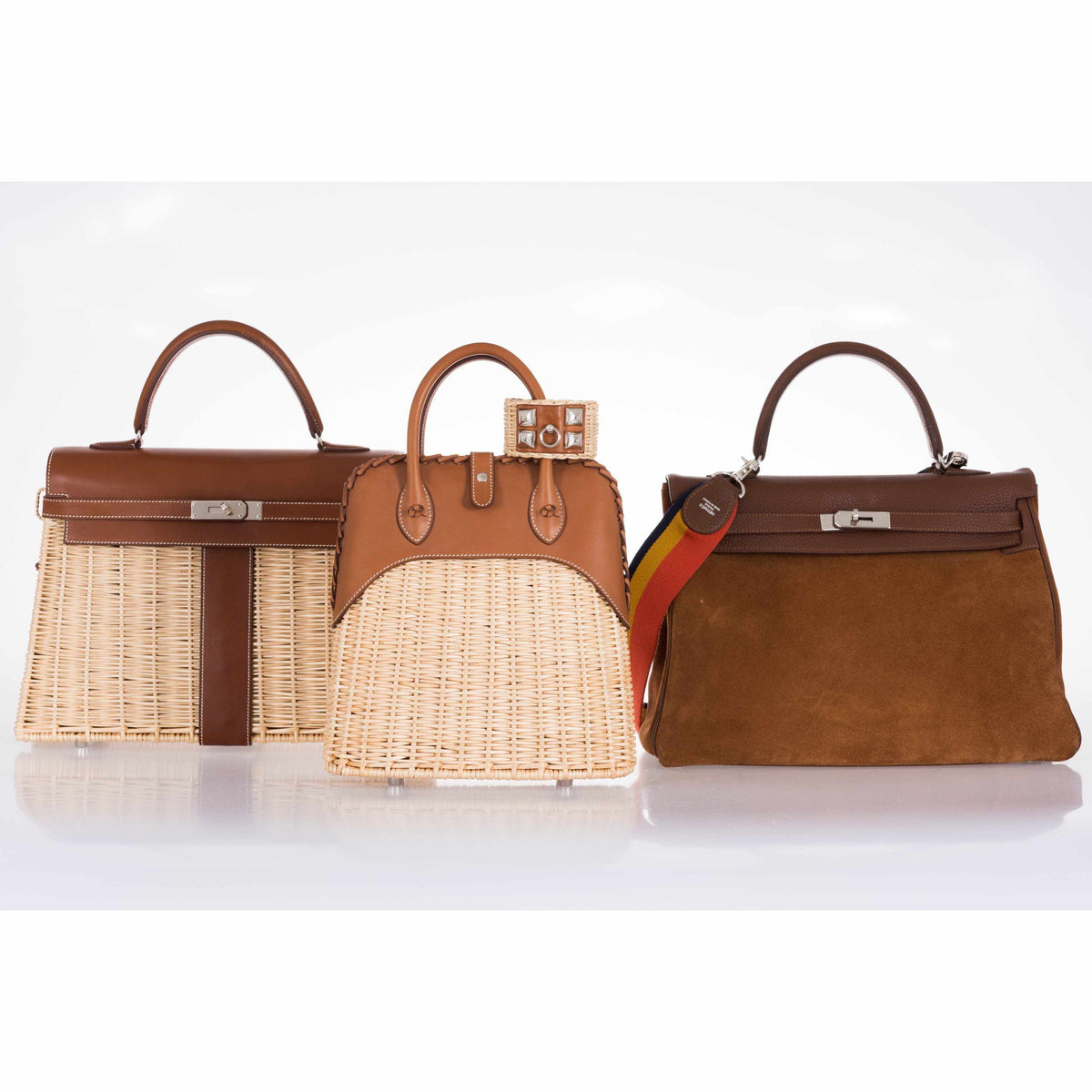 Hermes Bolide 25 Picnic Bag Barenia & Wicker Hermes