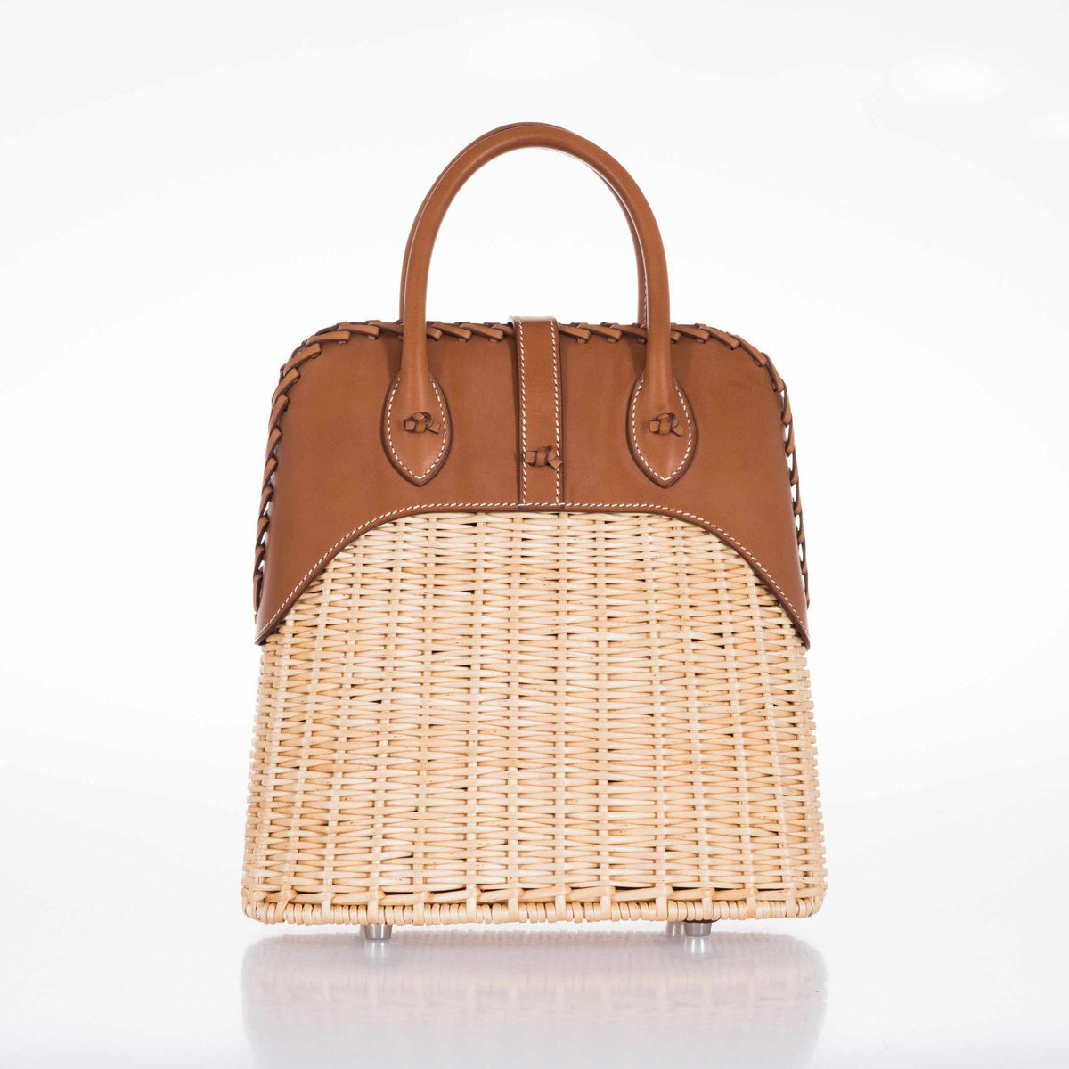 Hermes Bolide 25 Picnic Bag Barenia & Wicker Hermes