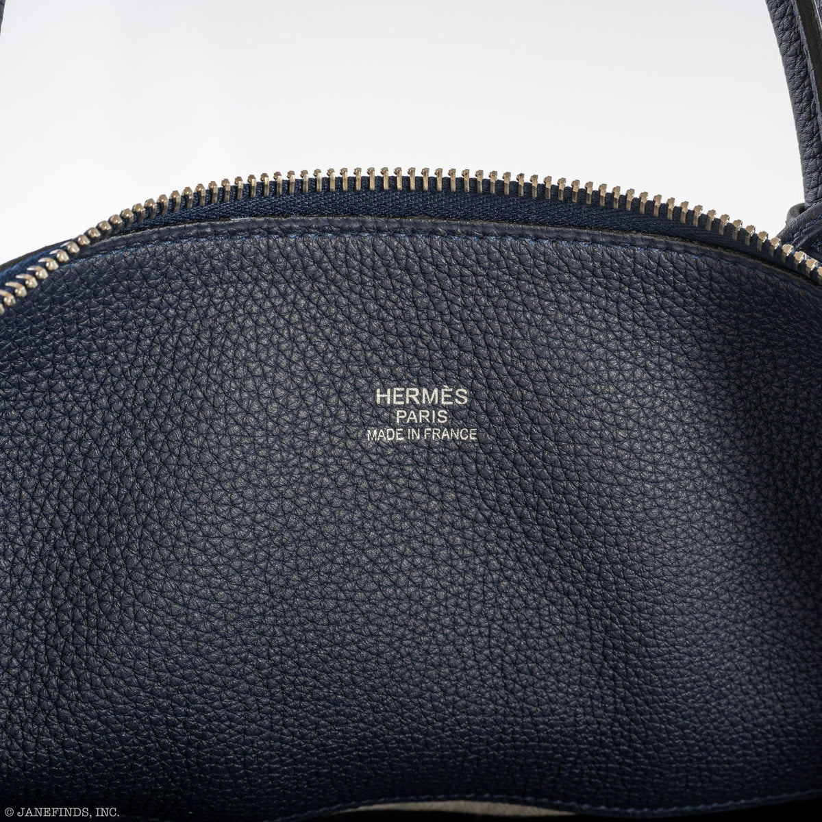 Hermes Bolide 40 Shark Indigo Blue Togo Unisex Bag Palladium Hardware Hermes