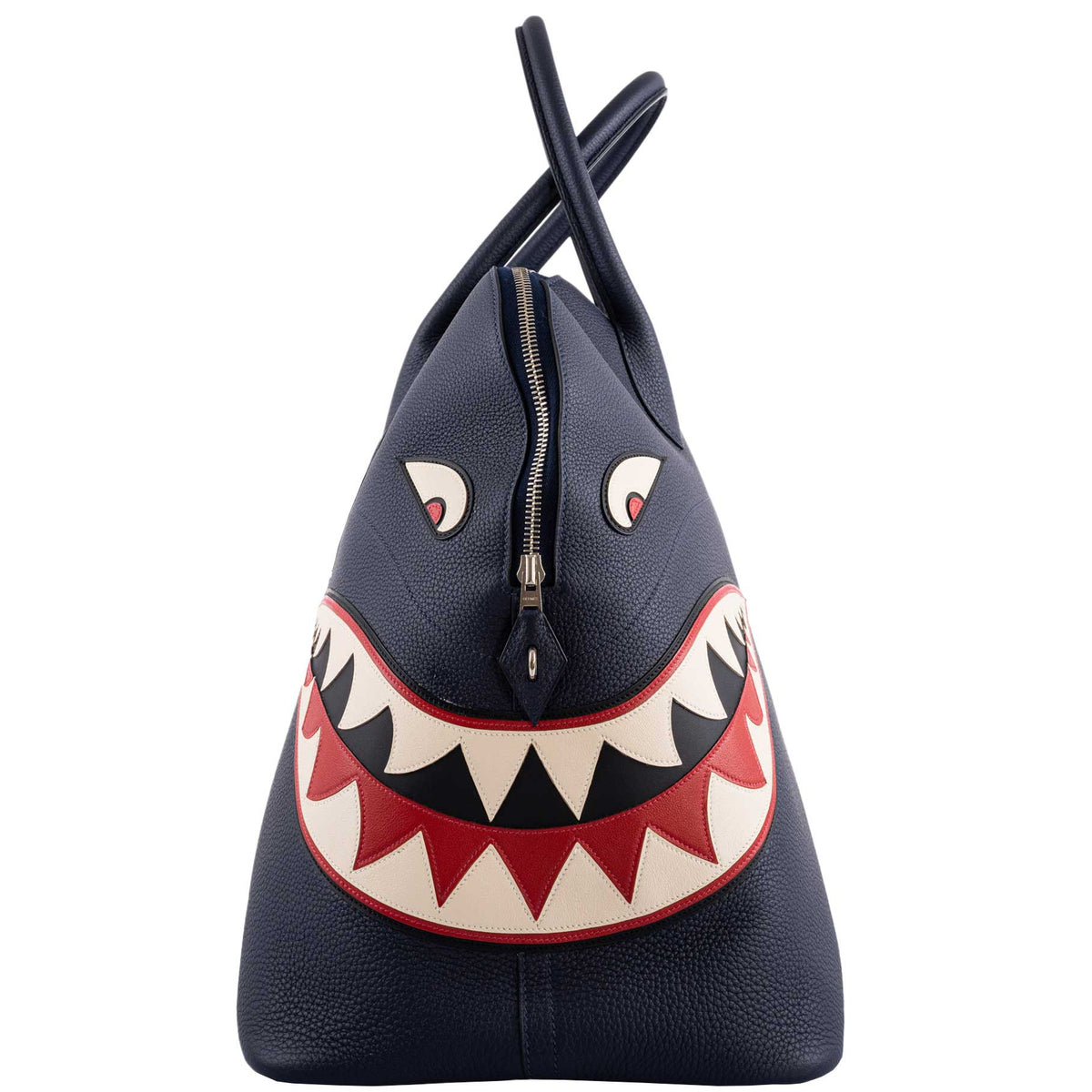Hermes Bolide 40 Shark Indigo Blue Togo Unisex Bag Palladium Hardware Hermes