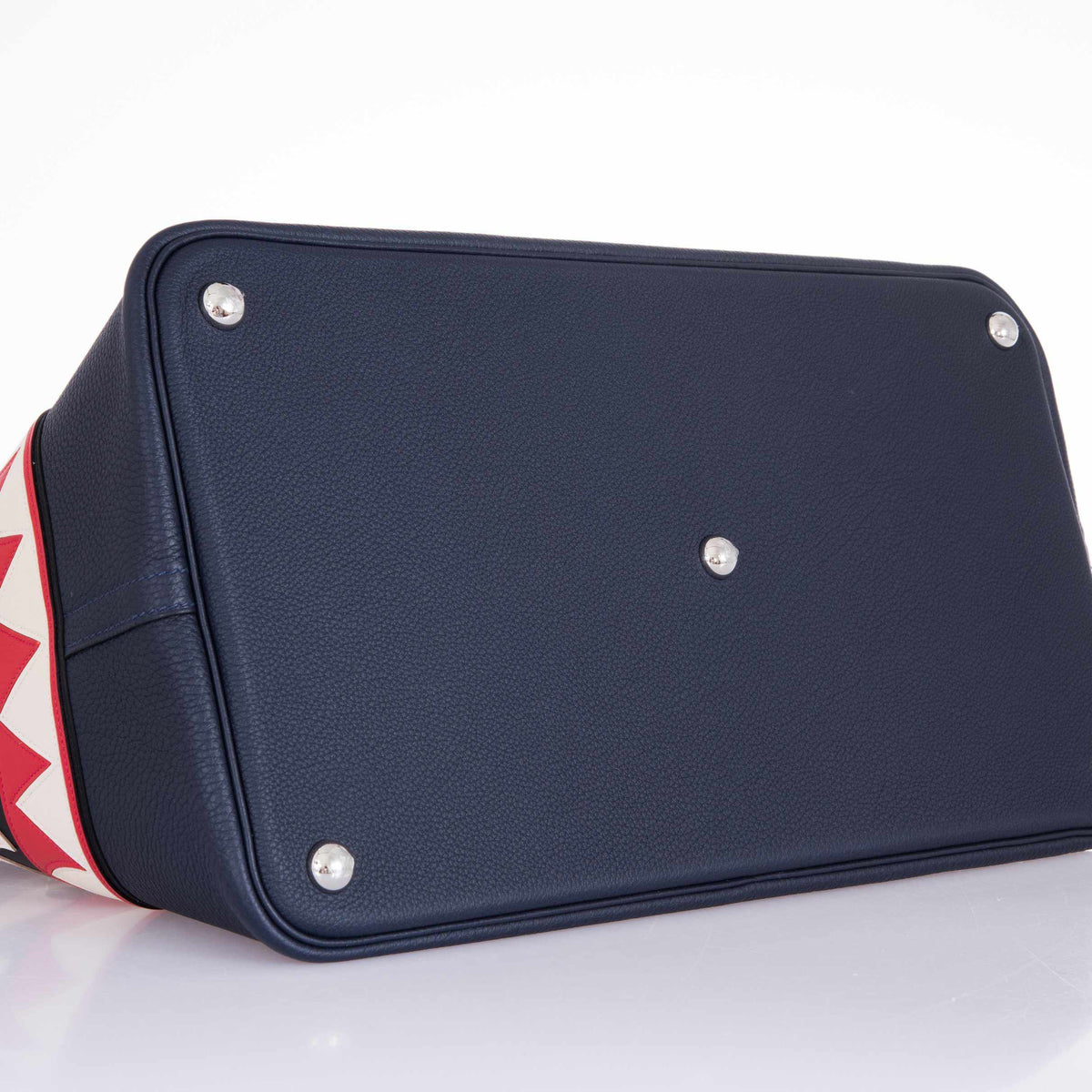 Hermes Bolide 40 Shark Indigo Blue Togo Unisex Bag Palladium Hardware Hermes