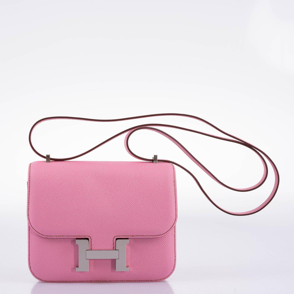 Hermes Constance 18 5P Bubblegum Pink Epsom with Palladium Hardware Hermes