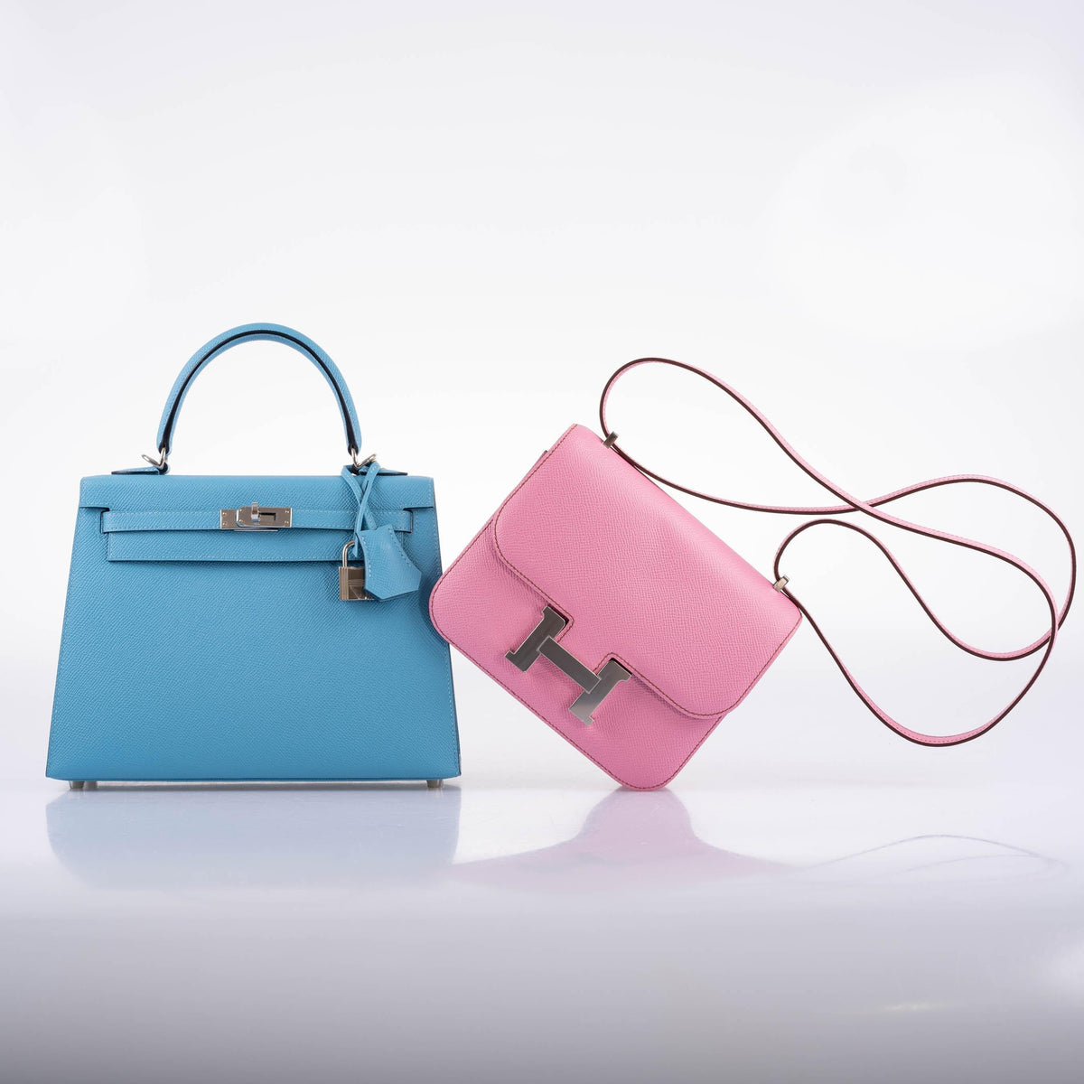 Hermes Constance 18 5P Bubblegum Pink Epsom with Palladium Hardware Hermes