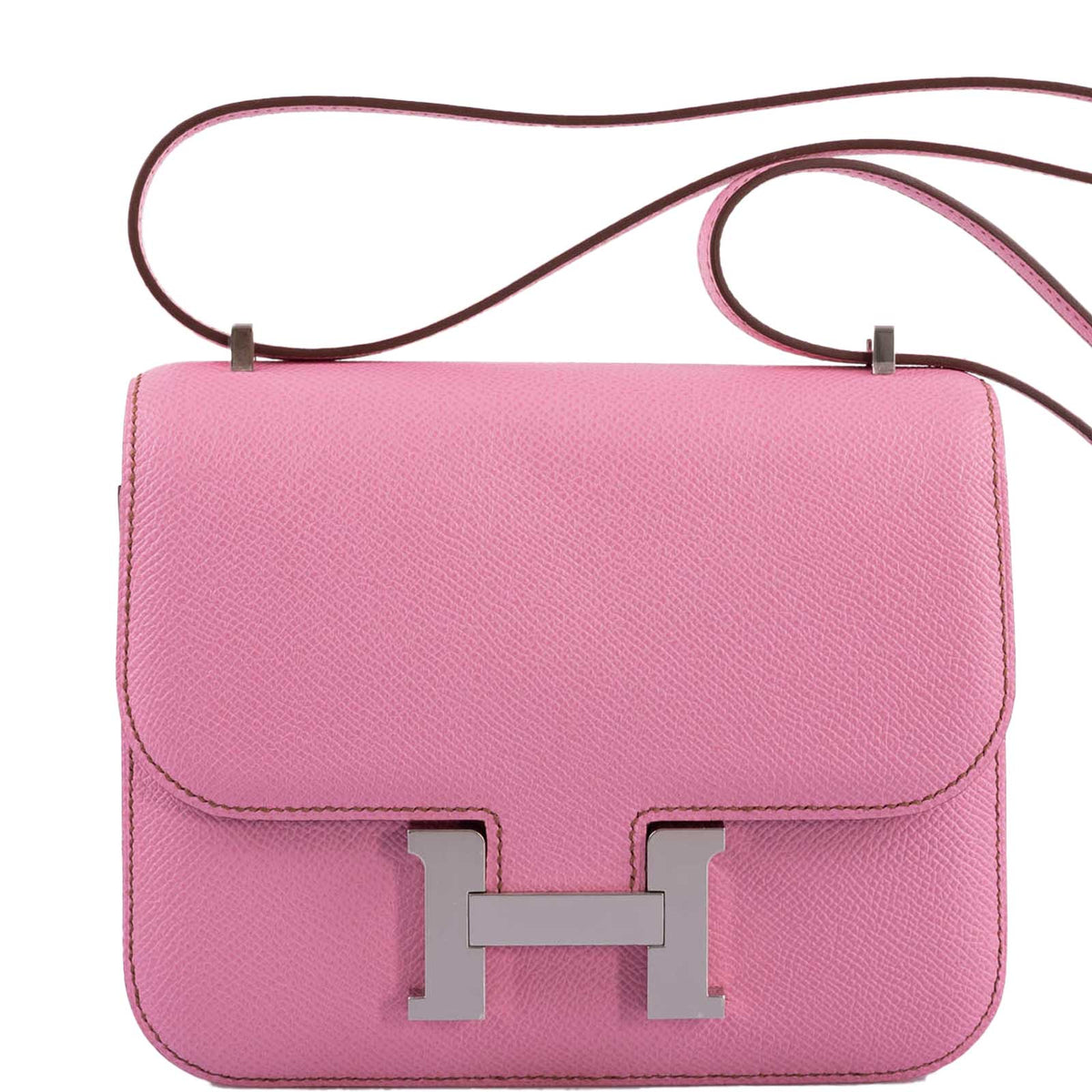 Hermes Constance 18 5P Bubblegum Pink Epsom with Palladium Hardware Hermes