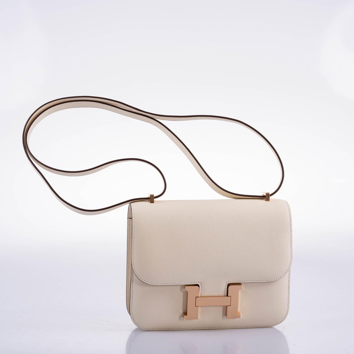 Hermes Constance 18 Nata Swift leather with Rose Gold Hardware Hermes