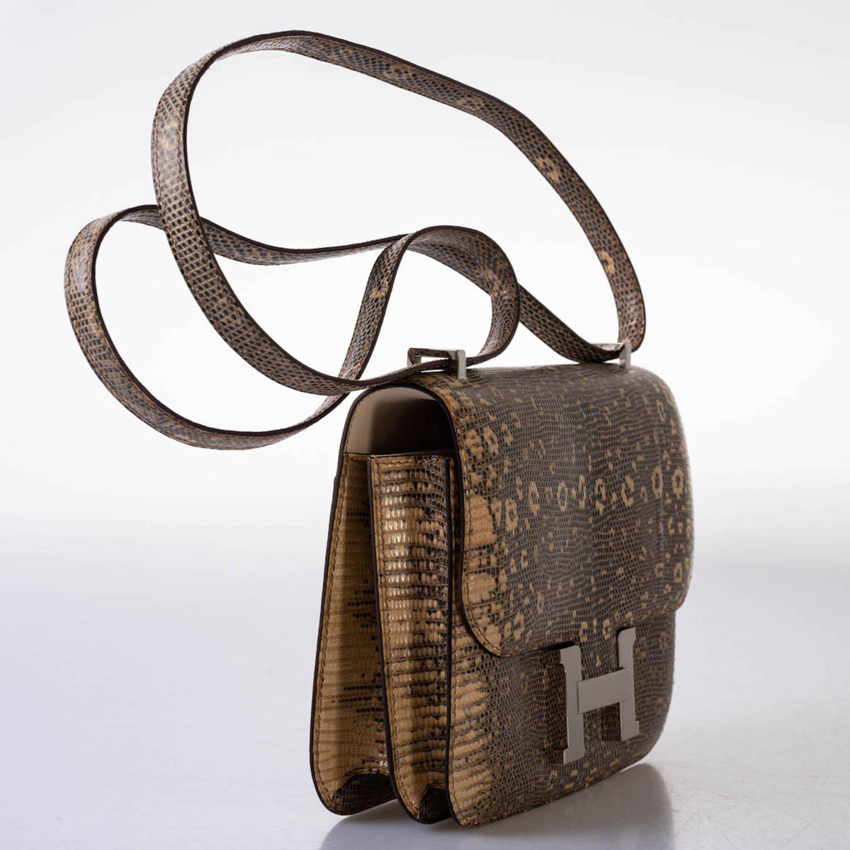 Hermes Constance 18 Ombre Salvator Lizard Palladium Hardware Hermes