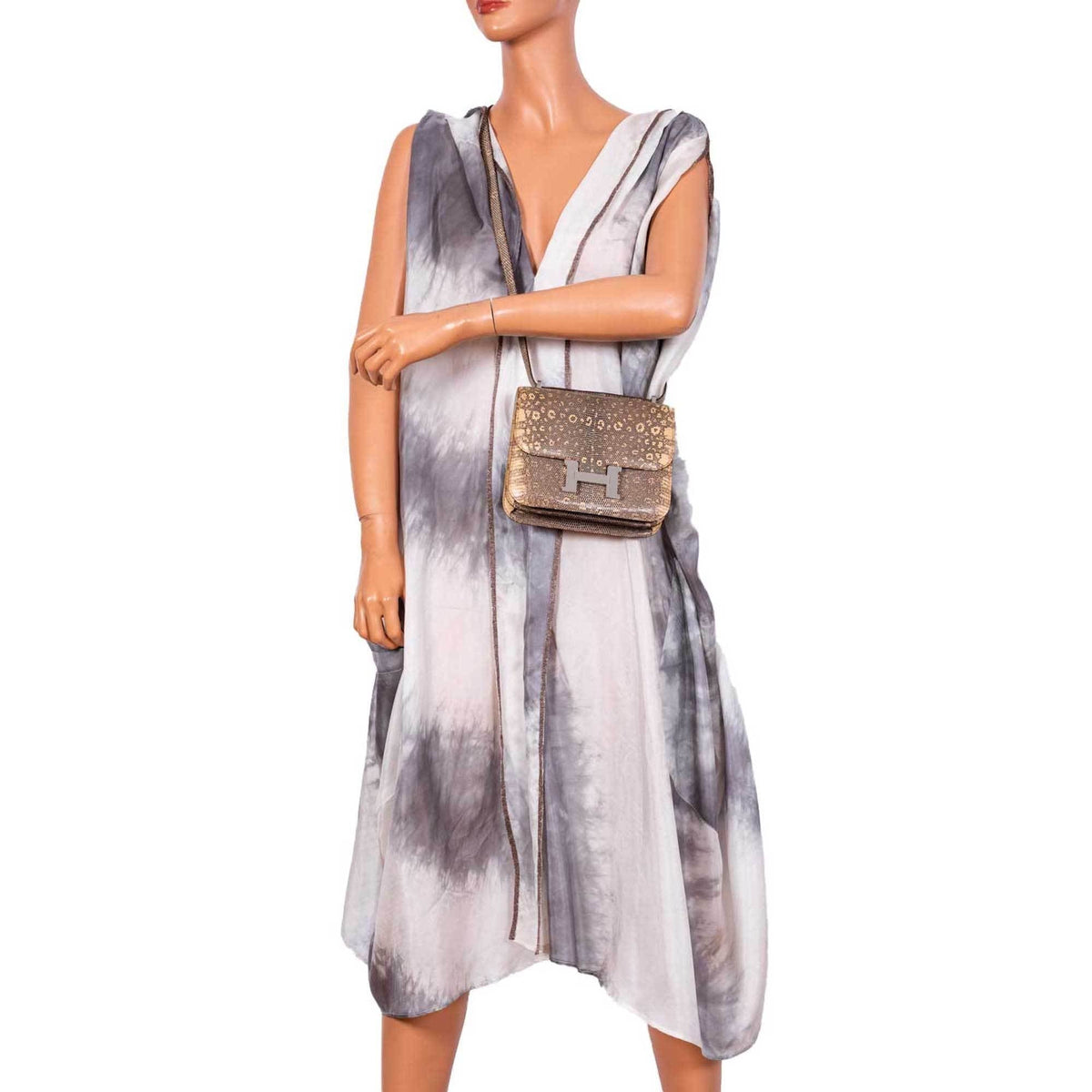 Hermes Constance 18 Ombre Salvator Lizard Palladium Hardware Hermes
