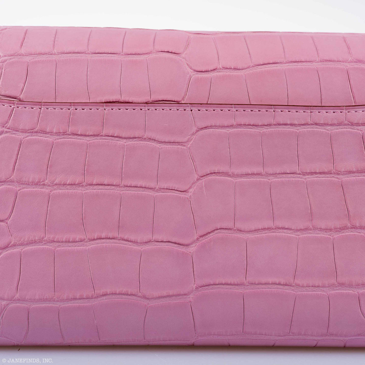 Hermes Constance Long Wallet Bubblegum Pink 5P Matte Alligator Palladium Hardware Hermes