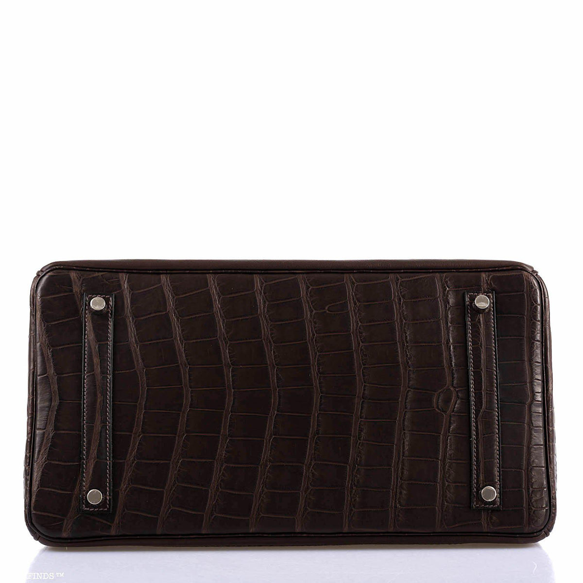 Hermes Ghillies Birkin 35 Matte Ebene Alligator & Swift with Palladium Hardware Hermes