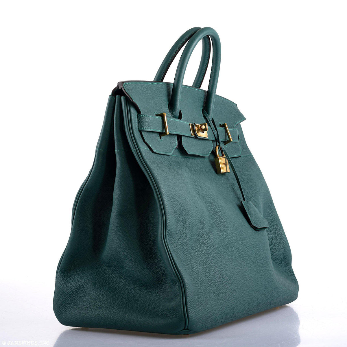 Hermes HAC Birkin 40 Malachite Togo with Gold Hardware Hermes