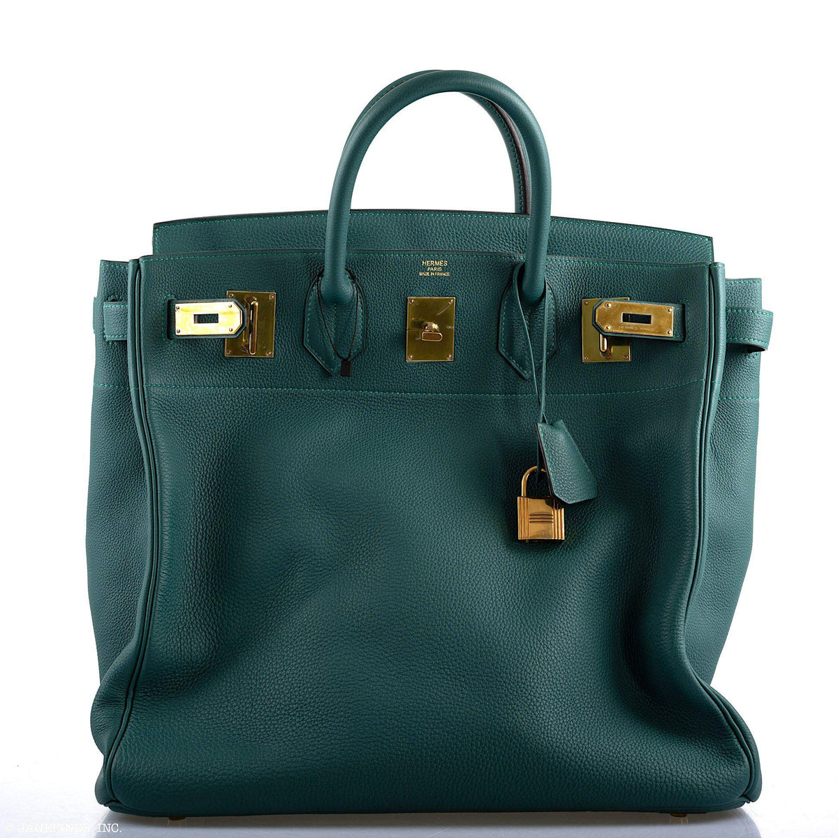 Hermes HAC Birkin 40 Malachite Togo with Gold Hardware Hermes