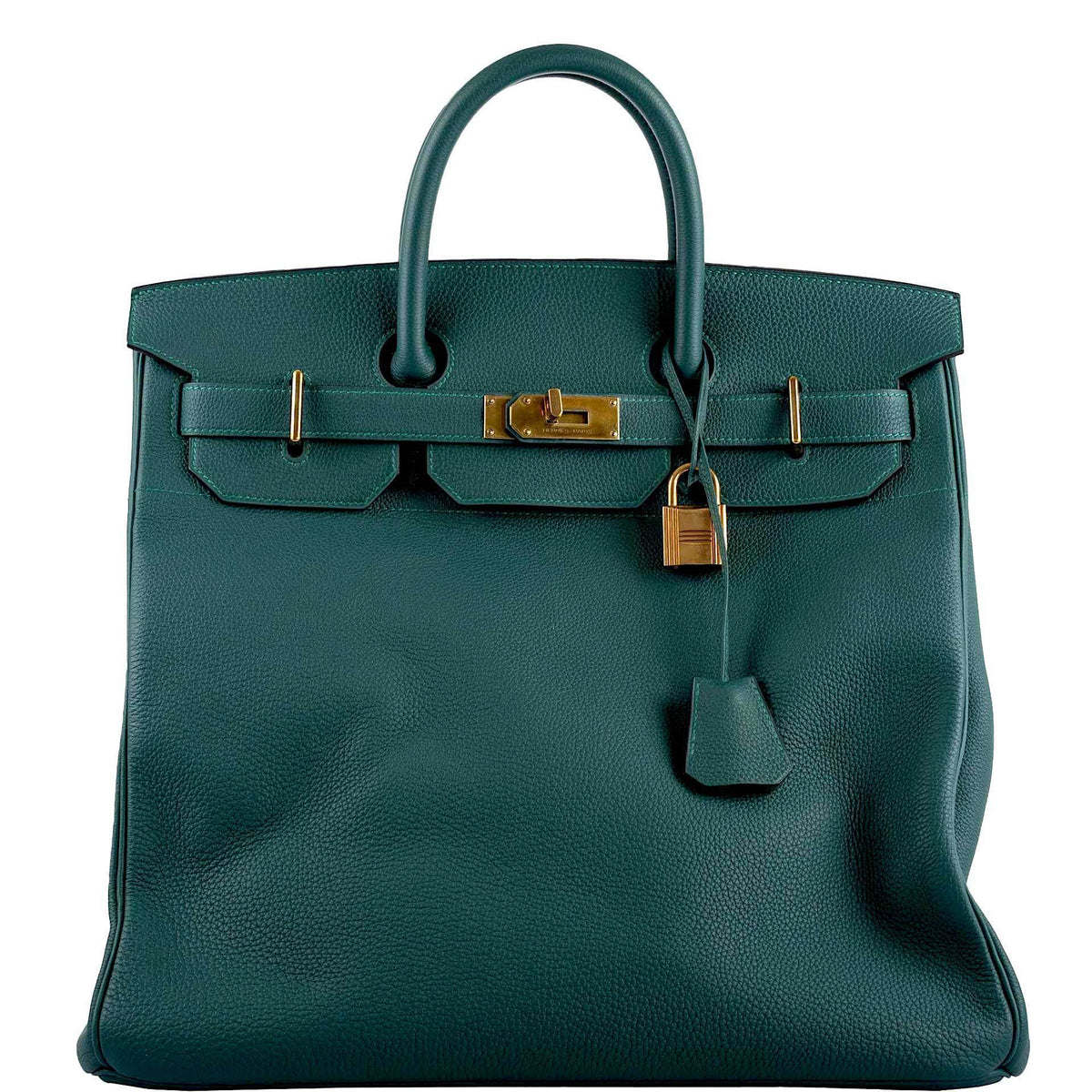 Hermes HAC Birkin 40 Malachite Togo with Gold Hardware Hermes