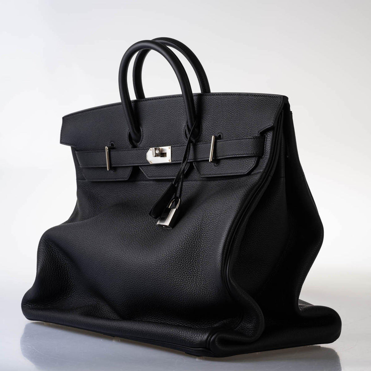 Hermes HAC Birkin 50 Voyager Black Togo leather Palladium Hardware Hermes