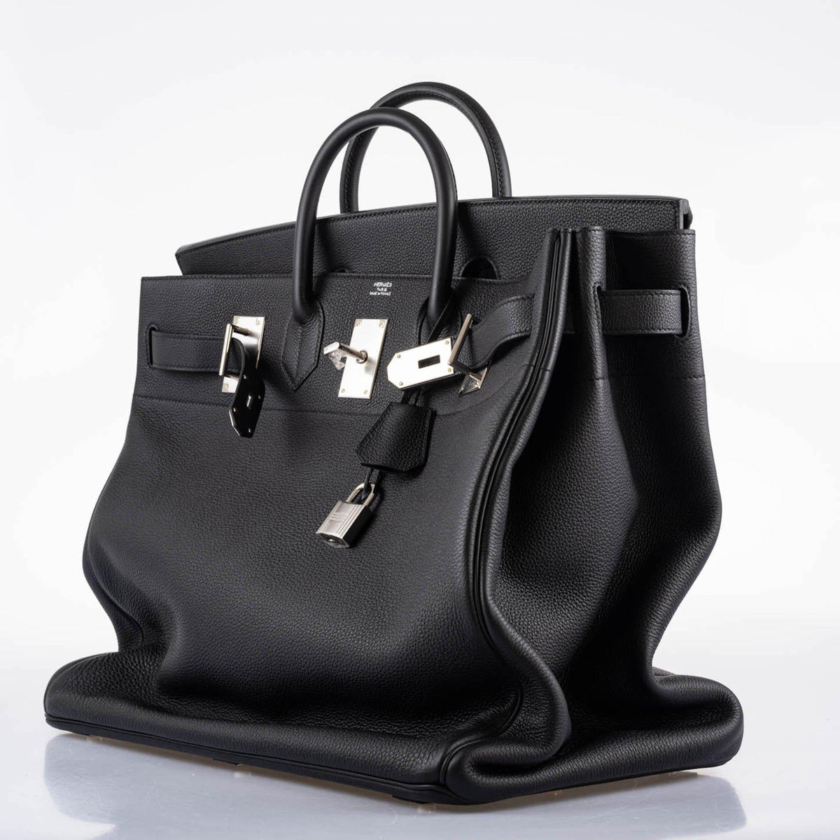 Hermes HAC Birkin 50 Voyager Black Togo leather Palladium Hardware Hermes