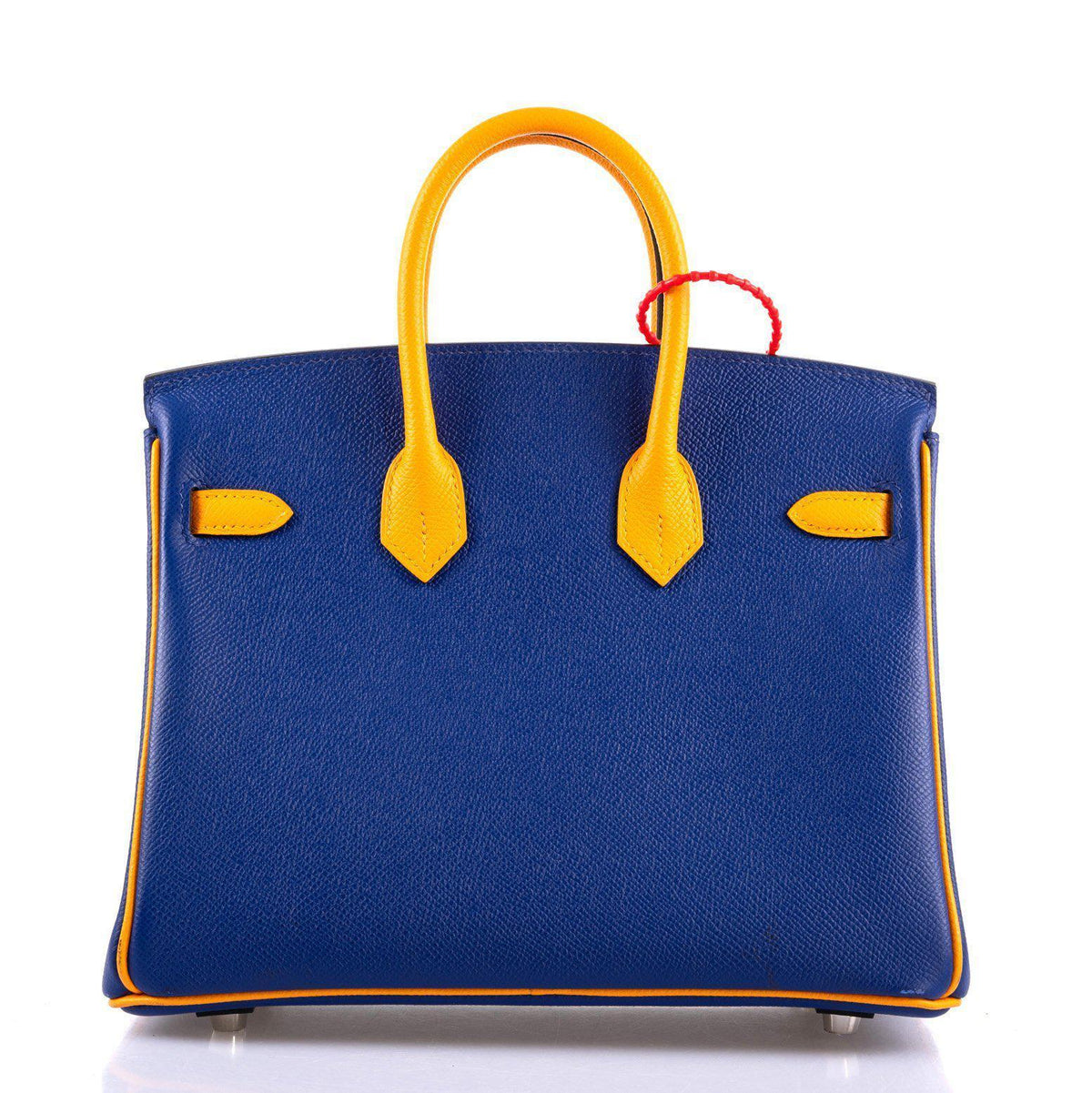Hermes HSS Birkin 25 Jaune D’Or & Blue Electric Epsom Brushed Palladium Hardware Hermes