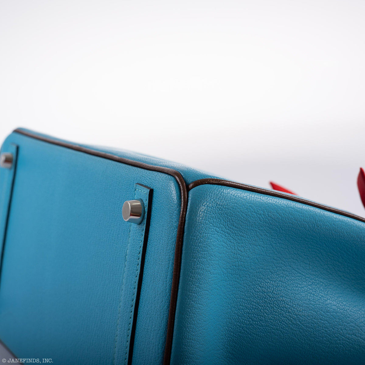 Hermes HSS Birkin 30 Blue Aztec & Havane Chevre with Palladium Hardware Hermes
