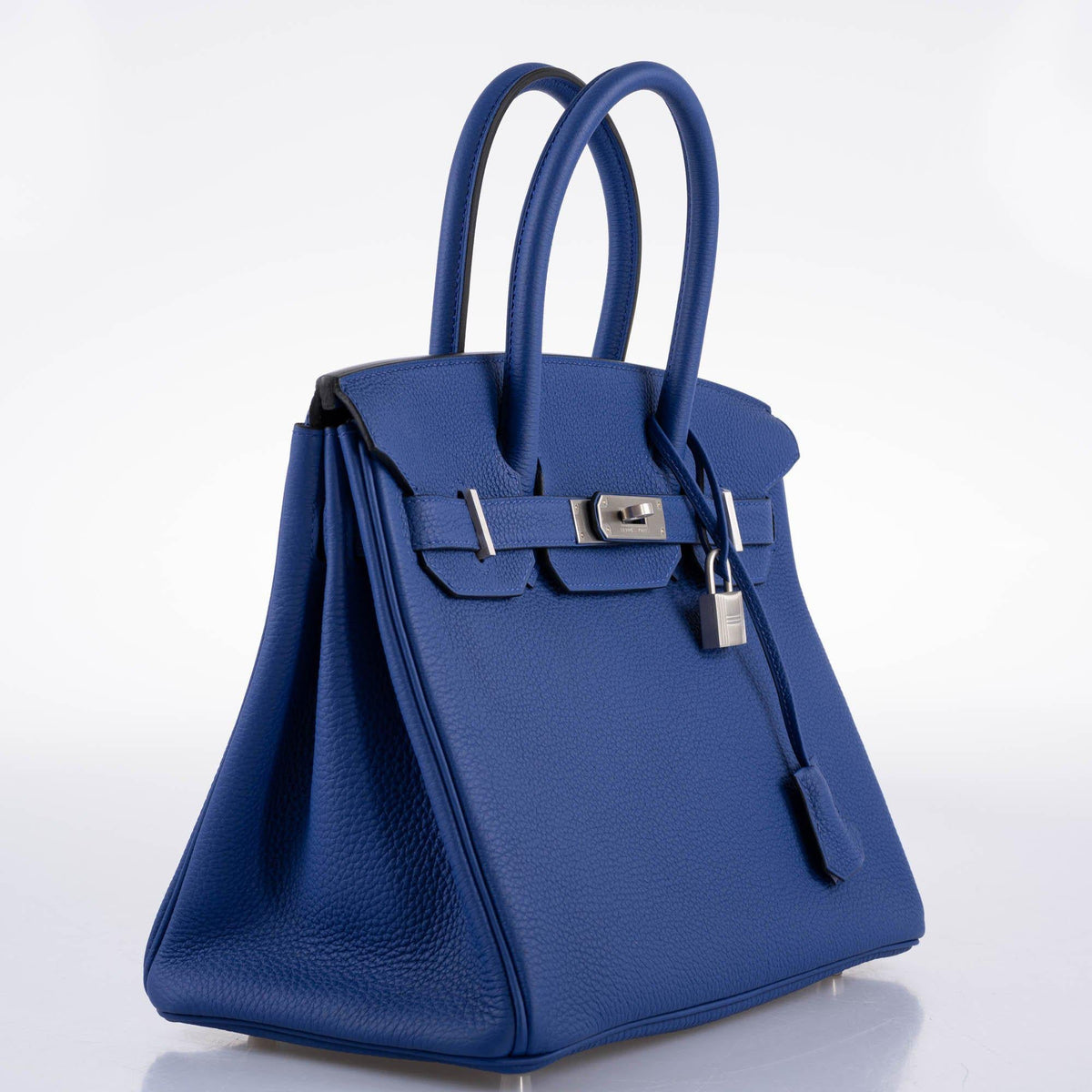 Hermes HSS Birkin 30 Blue Electric Togo with Brushed Palladium Hardware Hermes