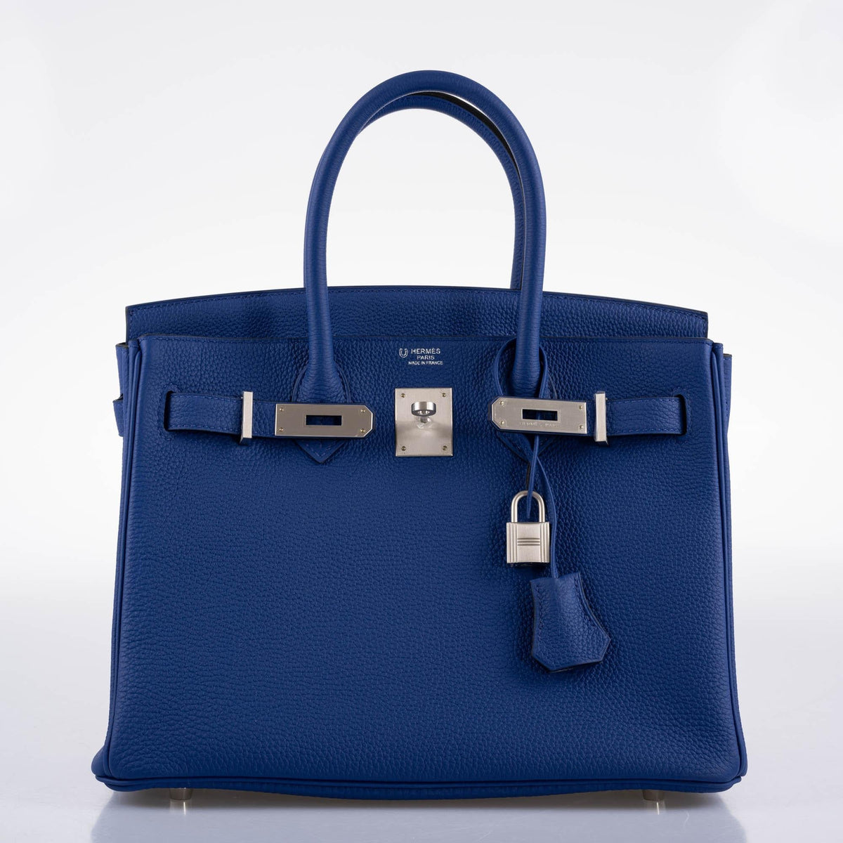 Hermes HSS Birkin 30 Blue Electric Togo with Brushed Palladium Hardware Hermes