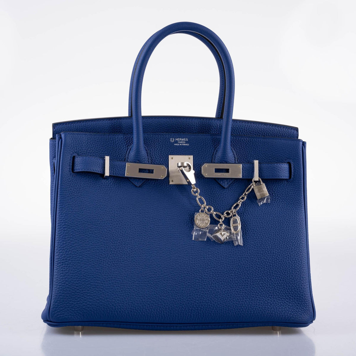Hermes HSS Birkin 30 Blue Electric Togo with Brushed Palladium Hardware Hermes