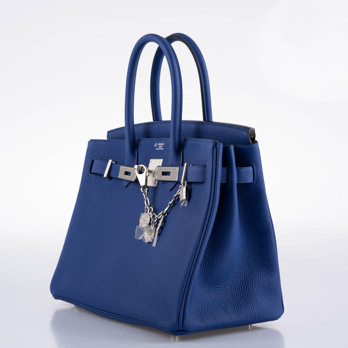 Hermes HSS Birkin 30 Blue Electric Togo with Brushed Palladium Hardware Hermes