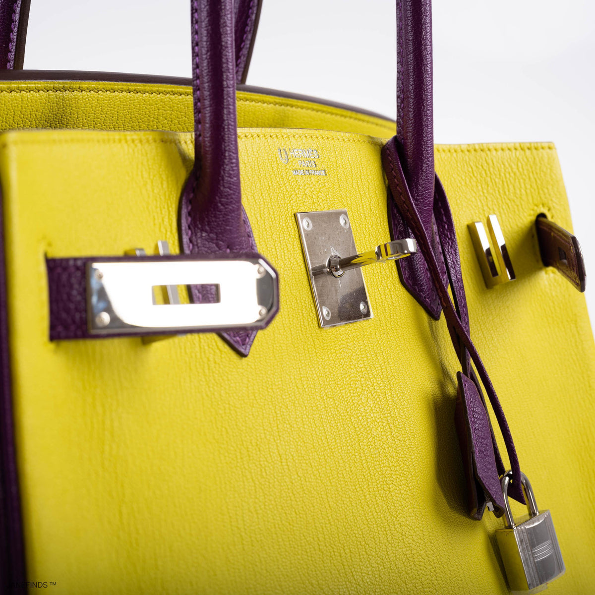 Hermes HSS Birkin 30 Lime & Anemone Chevre leather Gold Hardware Hermes