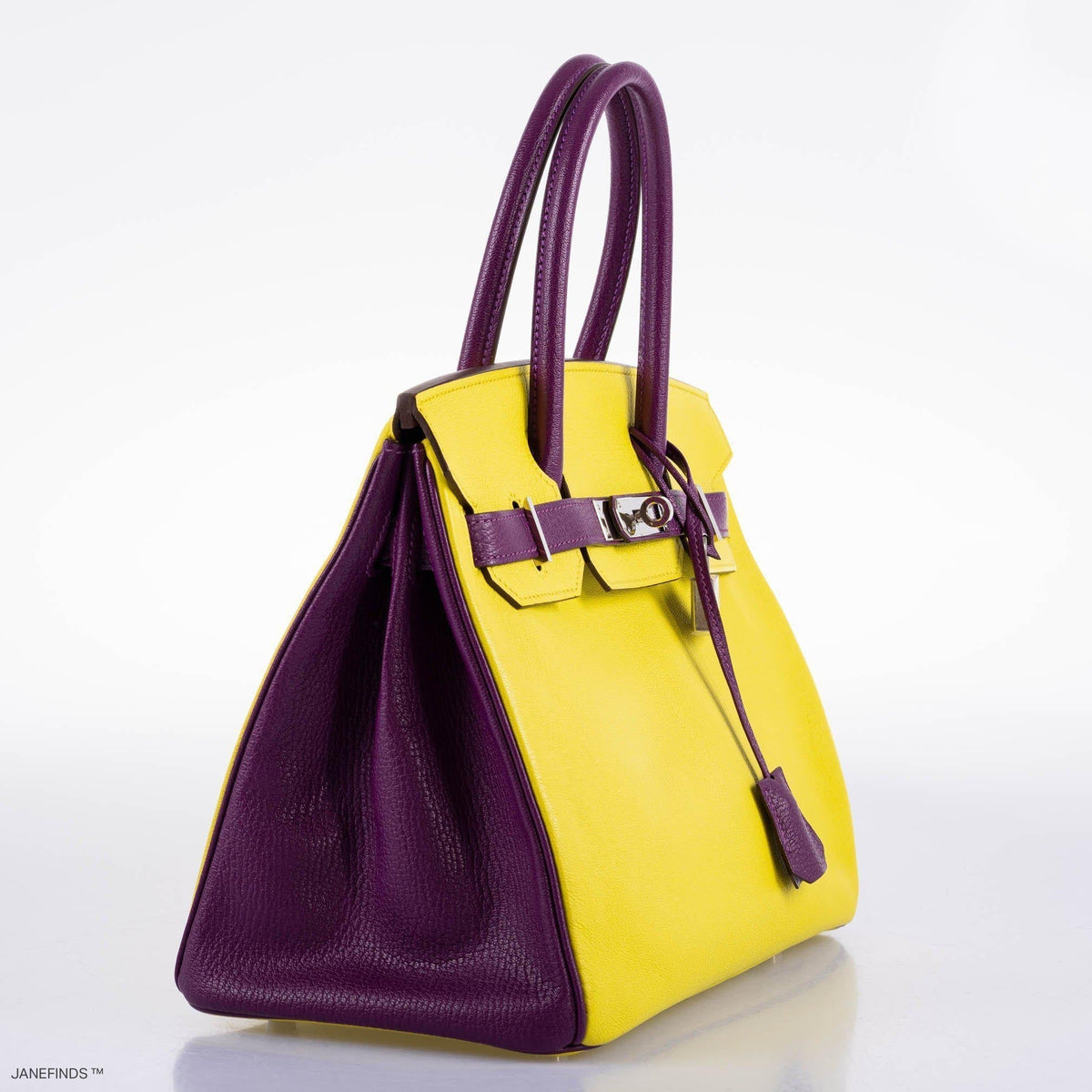 Hermes HSS Birkin 30 Lime & Anemone Chevre leather Gold Hardware Hermes