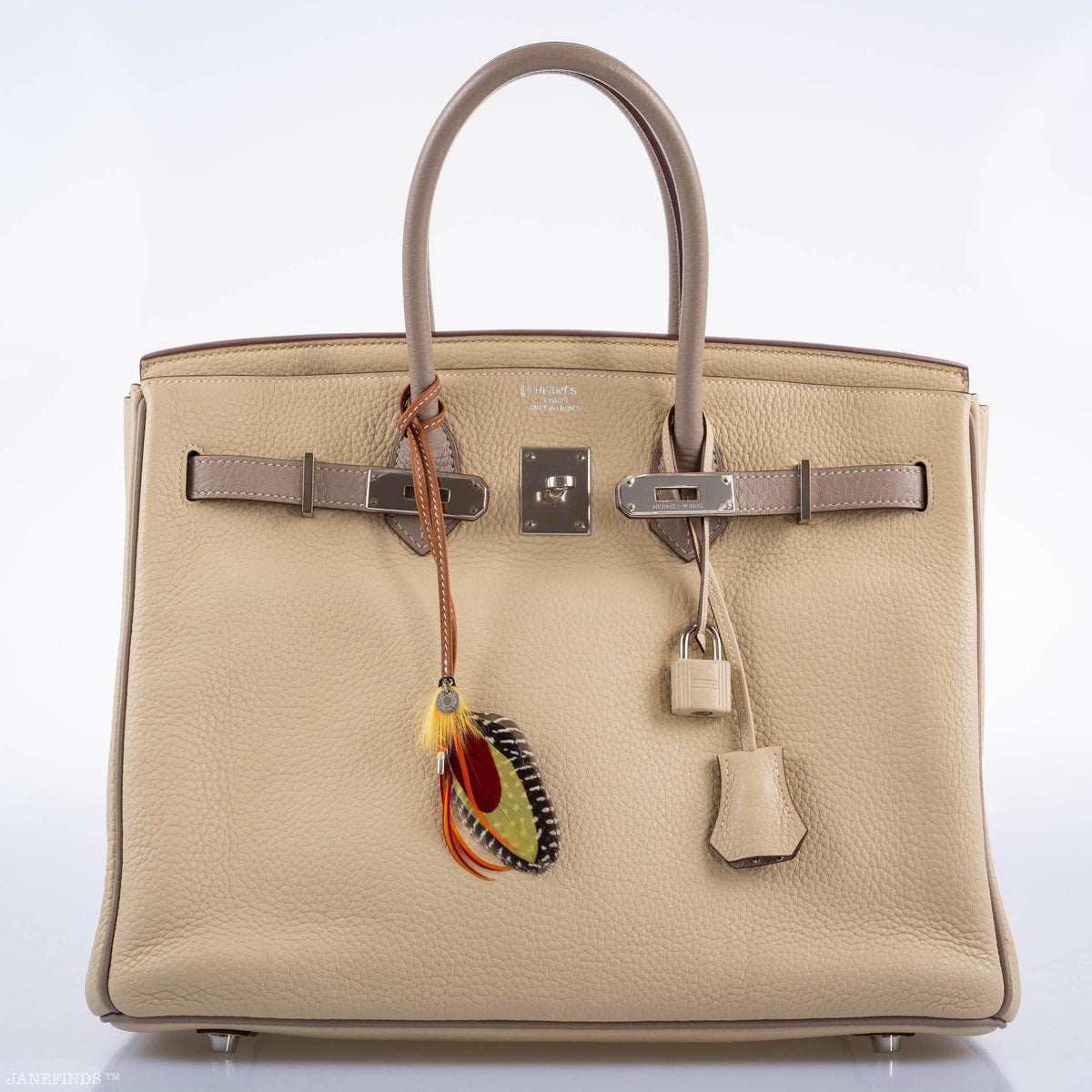 Hermes HSS Birkin 35 Parchemin & Etoupe Epsom with Palladium Hardware Hermes