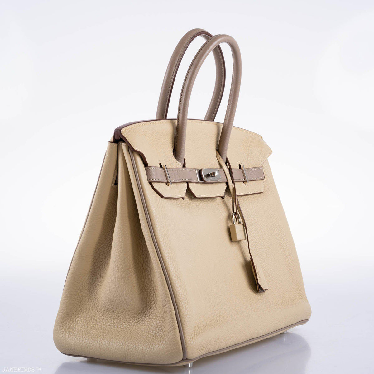 Hermes HSS Birkin 35 Parchemin & Etoupe Epsom with Palladium Hardware Hermes