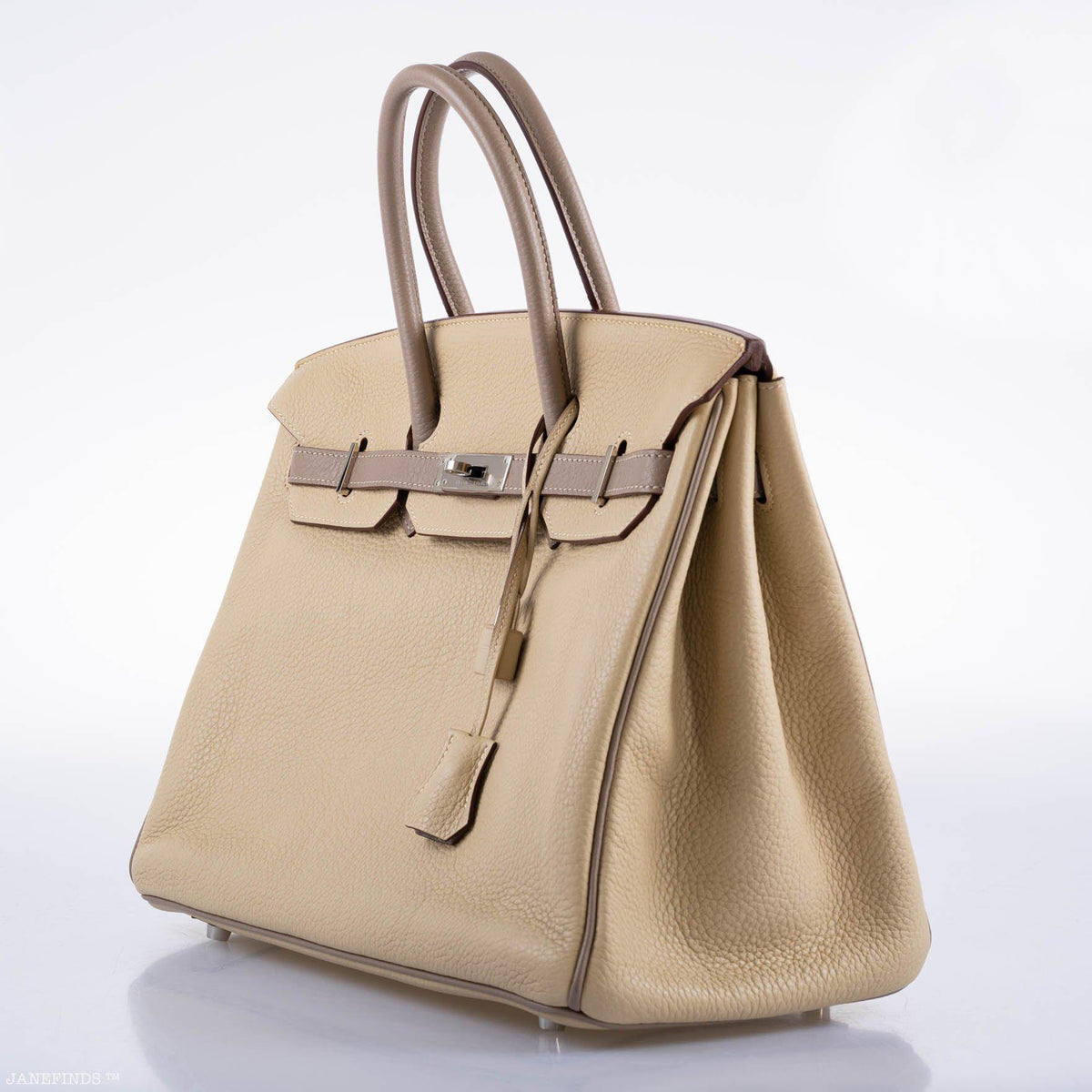 Hermes HSS Birkin 35 Parchemin & Etoupe Epsom with Palladium Hardware Hermes