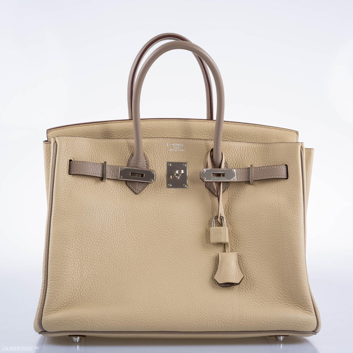 Hermes HSS Birkin 35 Parchemin & Etoupe Epsom with Palladium Hardware Hermes