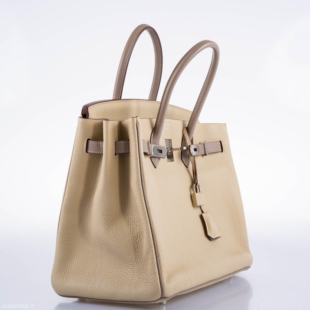 Hermes HSS Birkin 35 Parchemin & Etoupe Epsom with Palladium Hardware Hermes