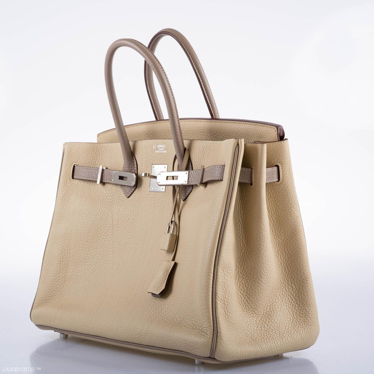 Hermes HSS Birkin 35 Parchemin & Etoupe Epsom with Palladium Hardware Hermes