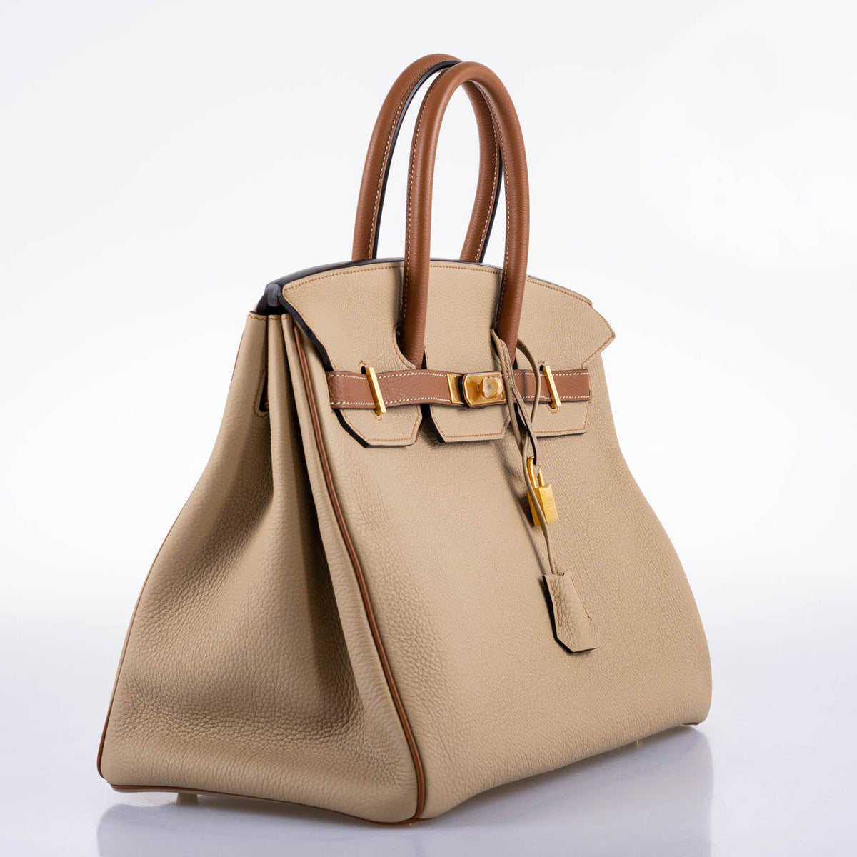 Hermes HSS Birkin 35 Trench & Gold Togo with Brushed Gold Hardware Hermes