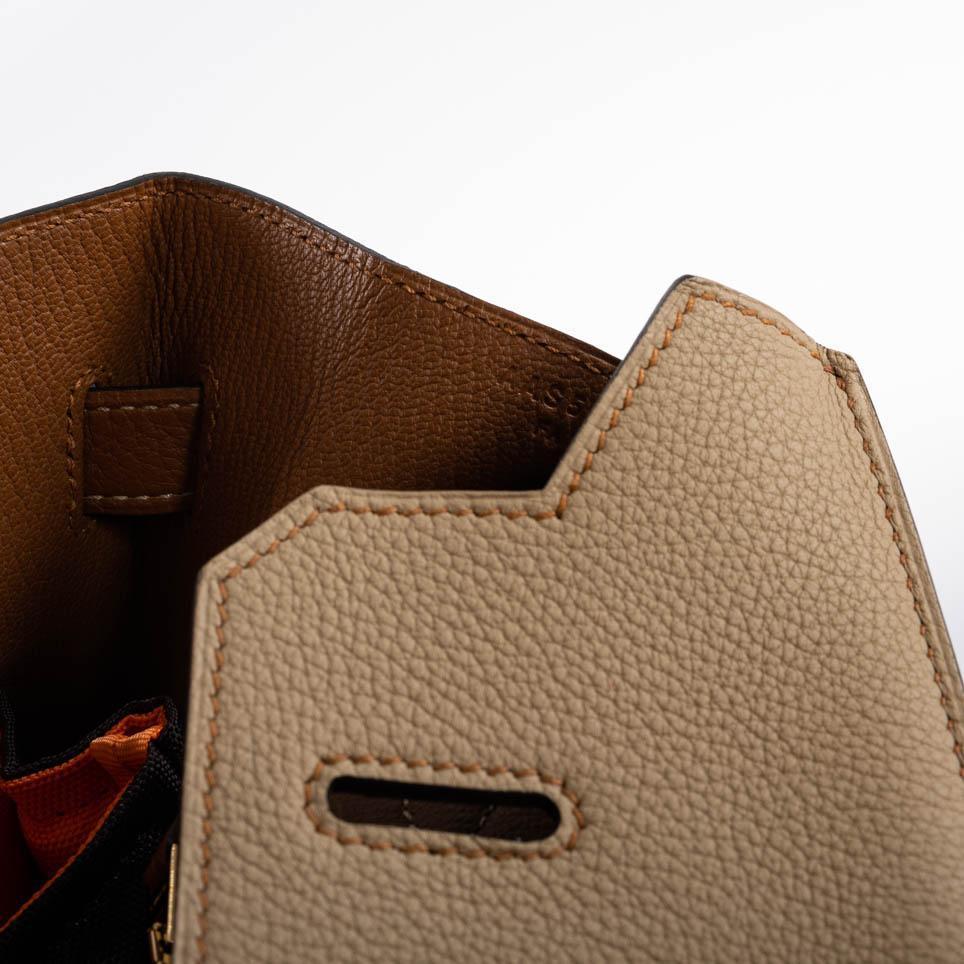 Hermes HSS Birkin 35 Trench & Gold Togo with Brushed Gold Hardware Hermes
