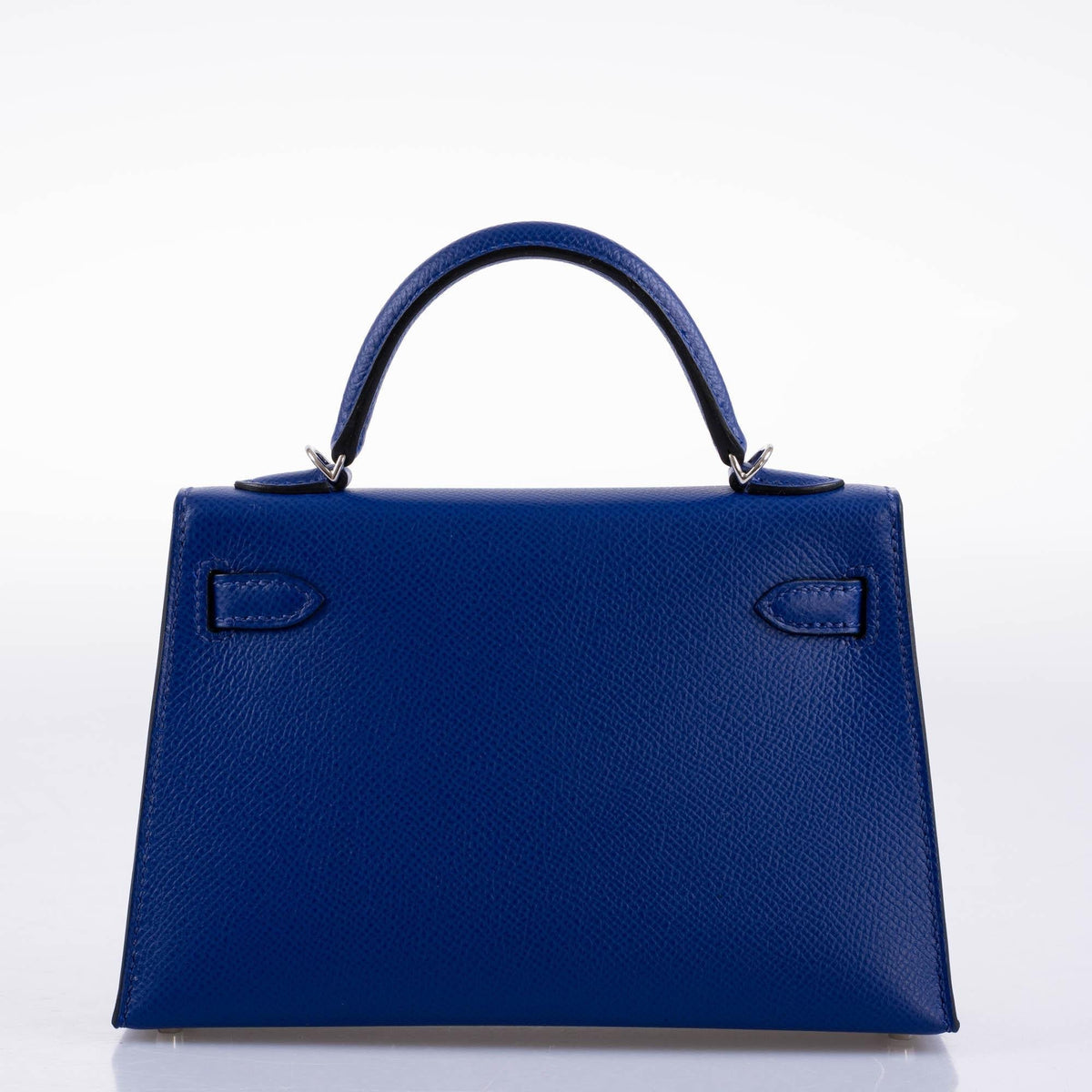 Hermes HSS Kelly 20 Mini II Sellier Blue Electric & Black Interior Epsom Palladium Hermes