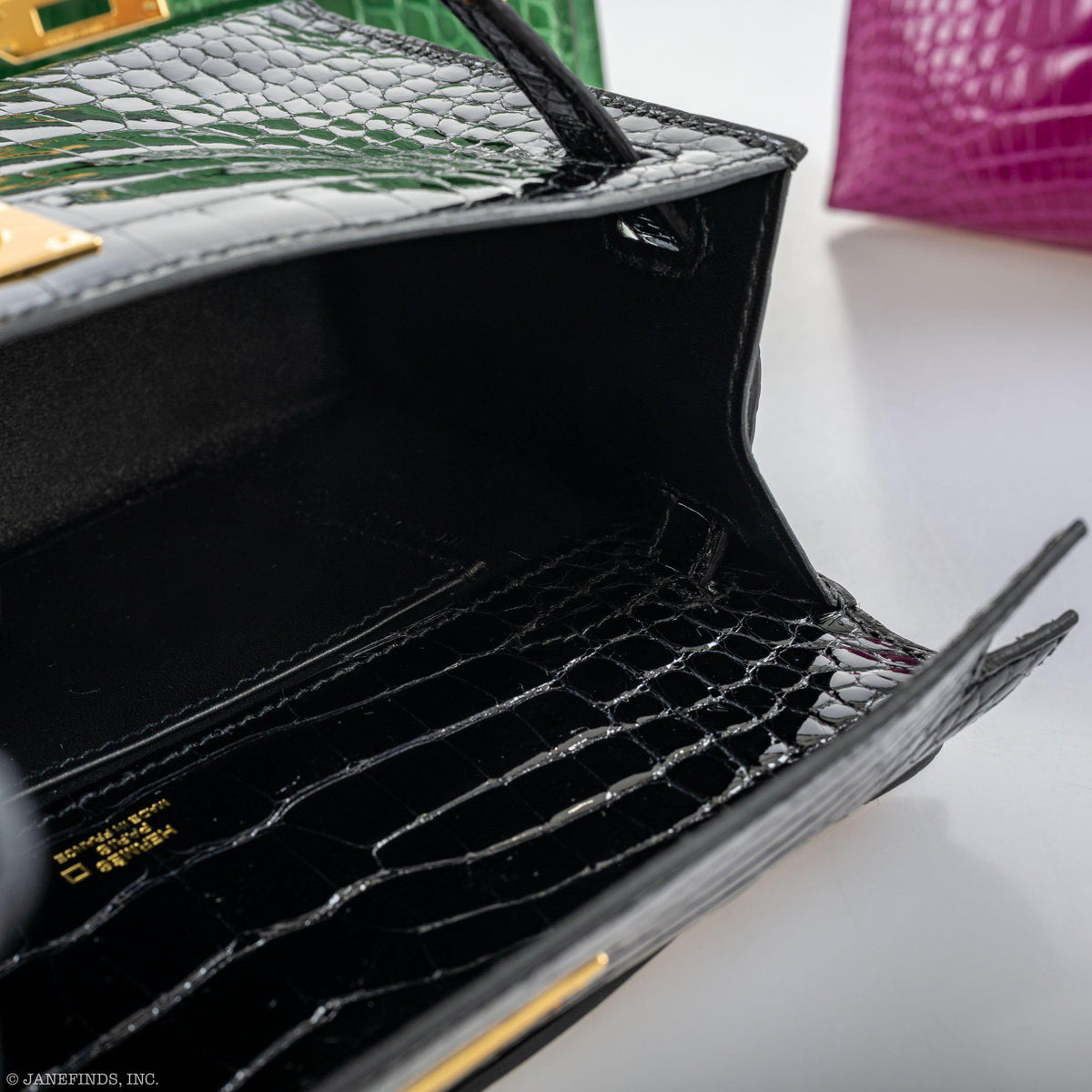 Hermes JPG Kelly Pochette Cactus Alligator with Gold Hardware Hermes