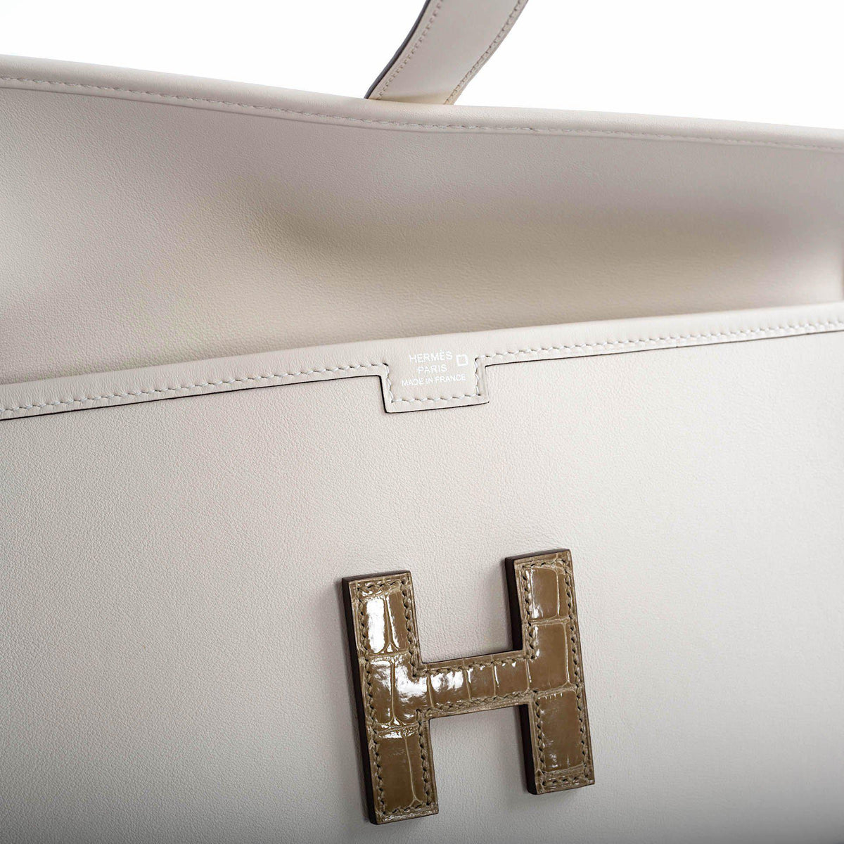 Hermes Jige Elan 29 Touch Nata Beige Swift Leather & Sable Alligator Hermes