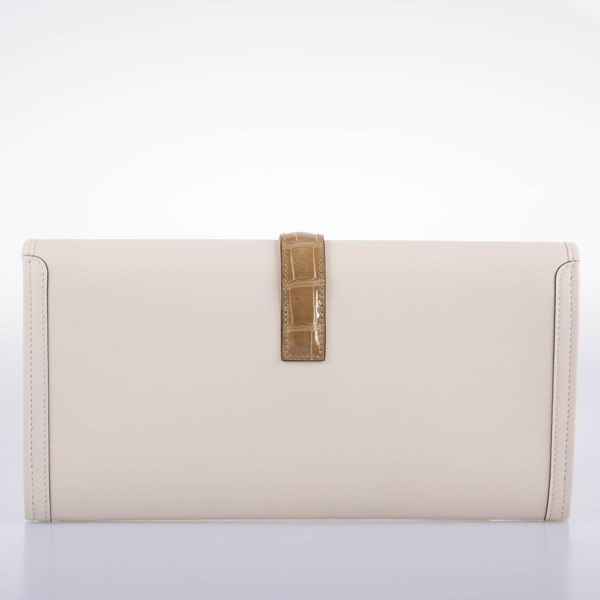 Hermes Jige Elan 29 Touch Nata Beige Swift Leather & Sable Alligator Hermes