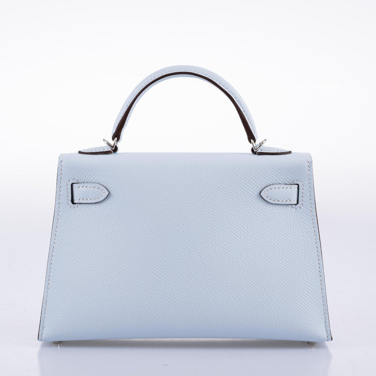 Hermes Kelly 20 Mini II Bleu Brume Hydra Epsom Palladium Hardware Hermes