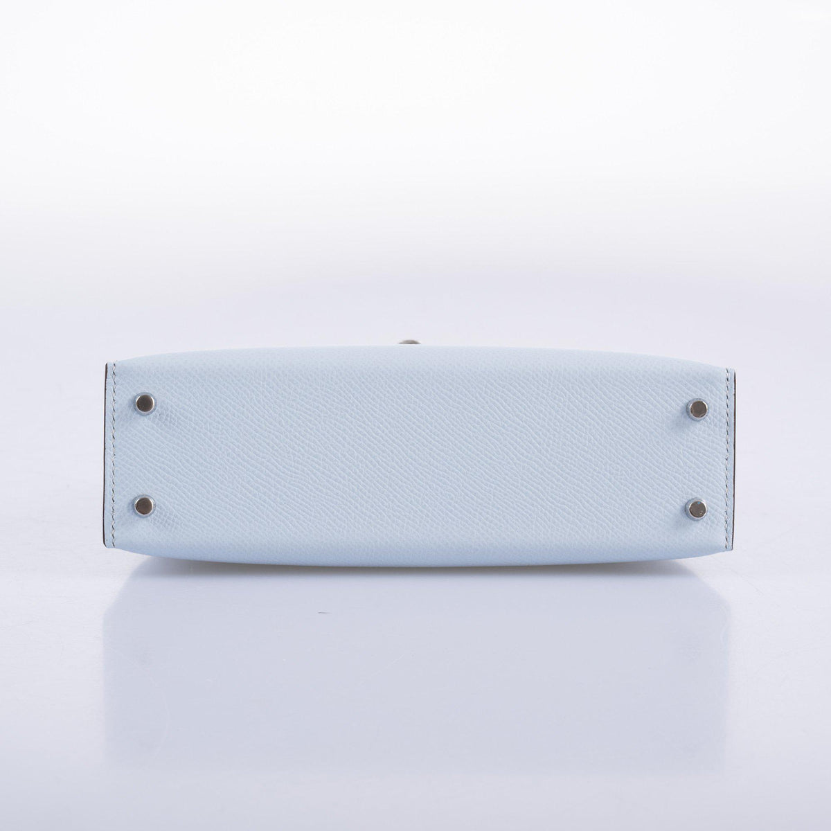 Hermes Kelly 20 Mini II Bleu Brume Hydra Epsom Palladium Hardware Hermes