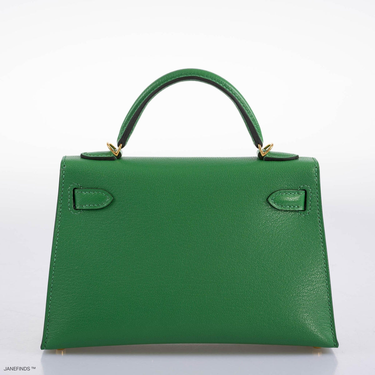 Hermes Kelly 20 Mini II Sellier Bambou Chevre with Gold Hardware Hermes