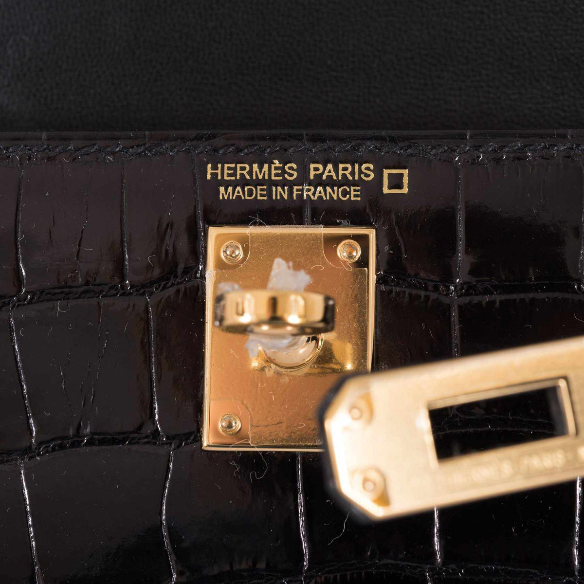 Hermes Kelly 20 Mini II Sellier Black Alligator with Gold Hardware Hermes