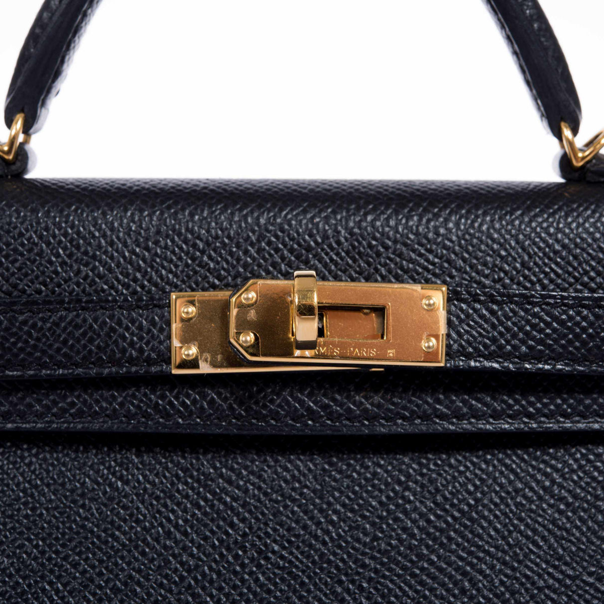 Hermes Kelly 20 Mini II Sellier Black Epsom Gold Hardware Hermes