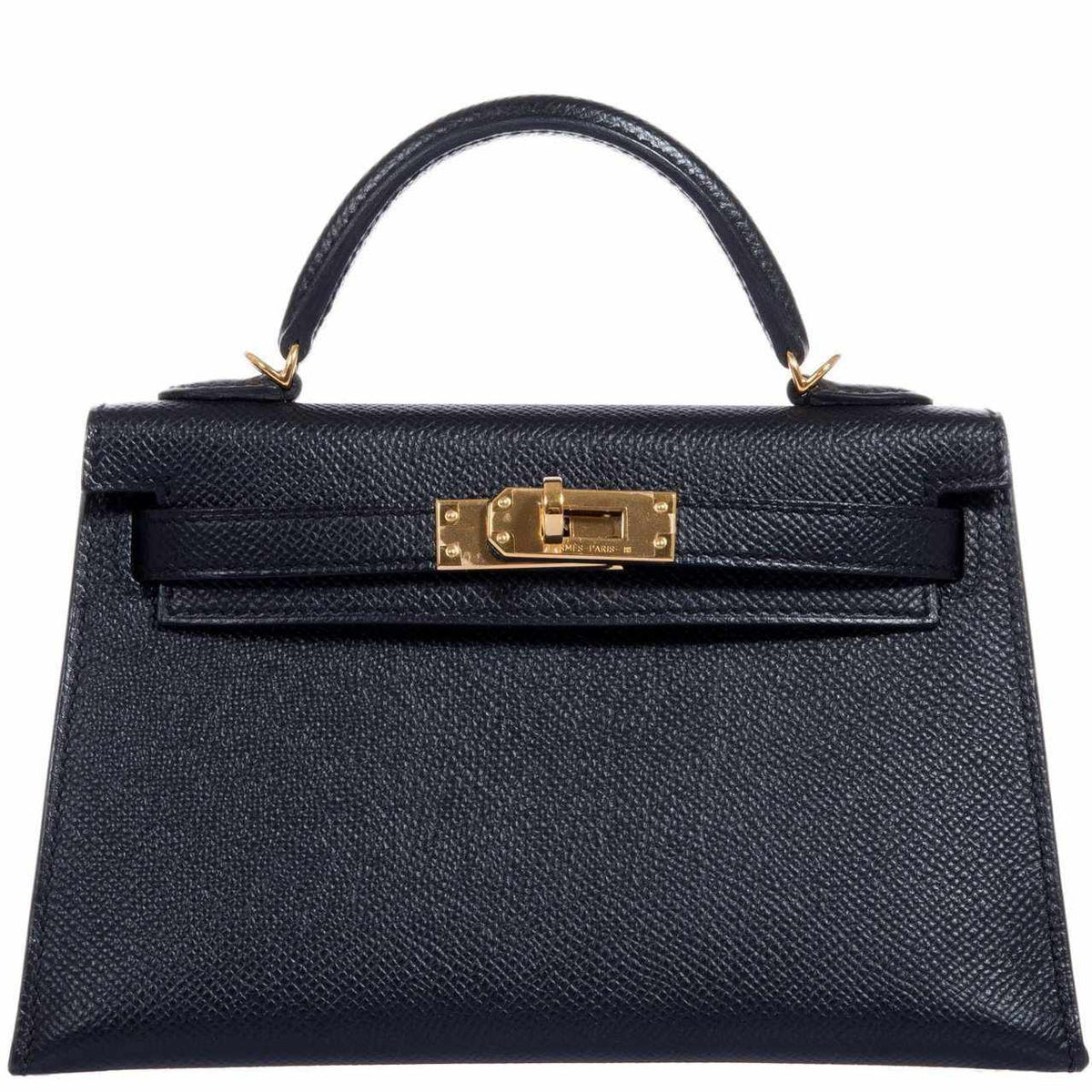 Hermes Kelly 20 Mini II Sellier Black Epsom Gold Hardware Hermes