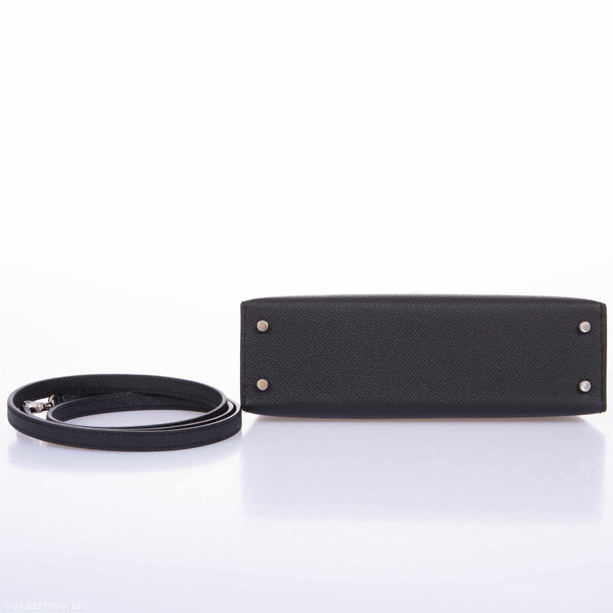 Hermes Kelly 20 Mini II Sellier Black Epsom Palladium Hardware Hermes