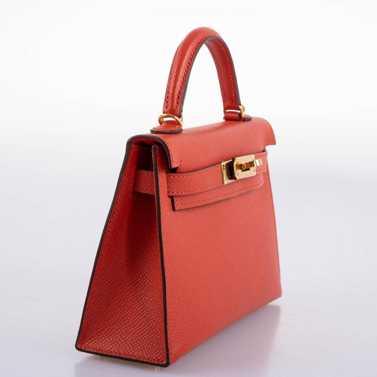 Hermes Kelly 20 Mini II Sellier Capucine Epsom leather Gold Hardwar Hermes
