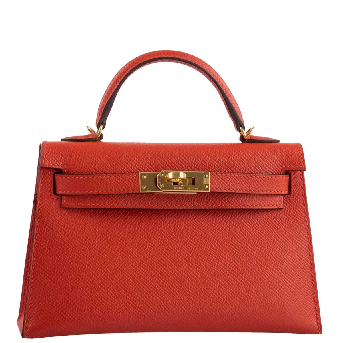 Hermes Kelly 20 Mini II Sellier Capucine Epsom leather Gold Hardwar Hermes