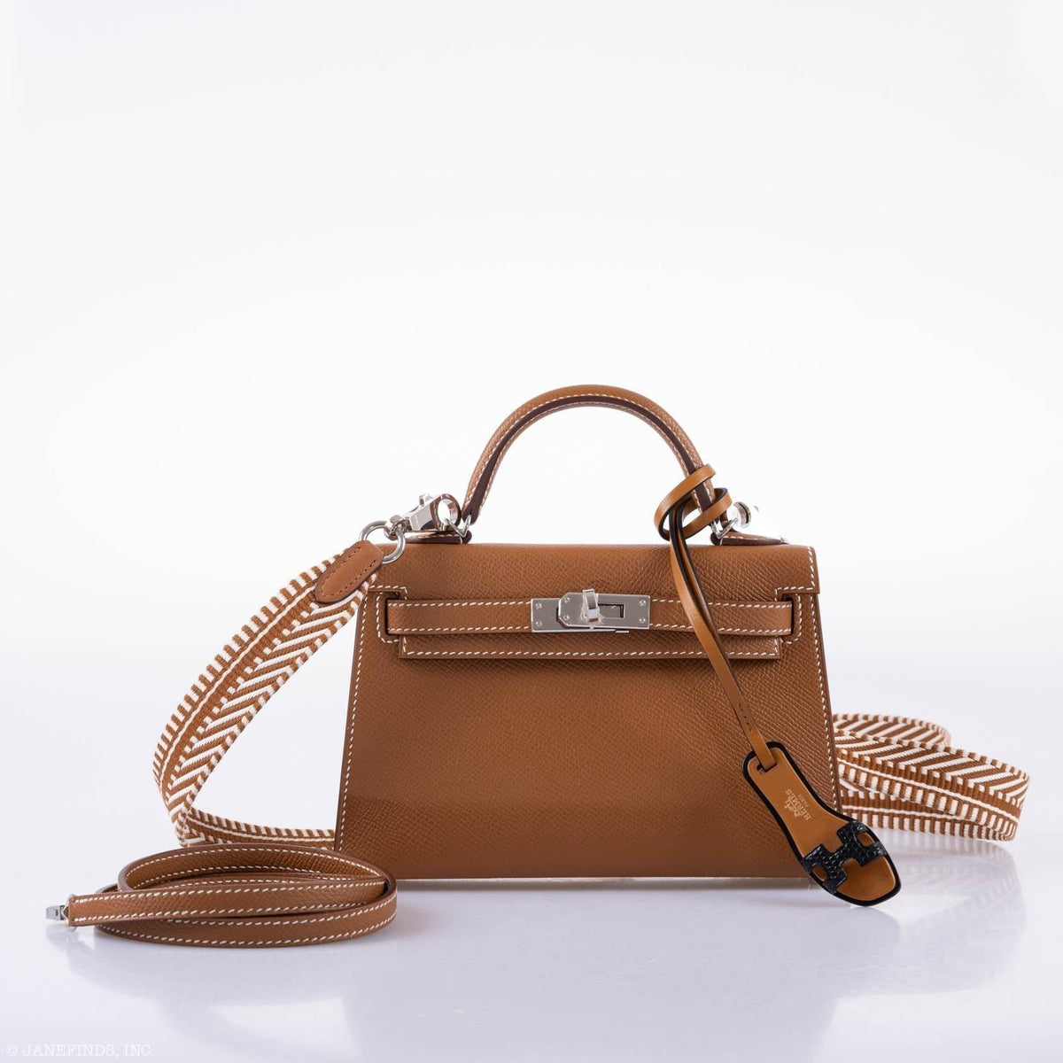 Hermes Kelly 20 Mini II Sellier Gold Epsom Leather Palladium Hardware Hermes