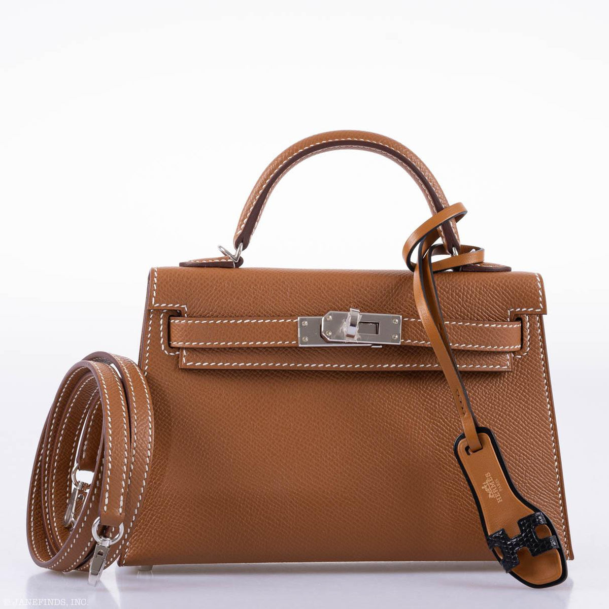Hermes Kelly 20 Mini II Sellier Gold Epsom Leather Palladium Hardware Hermes